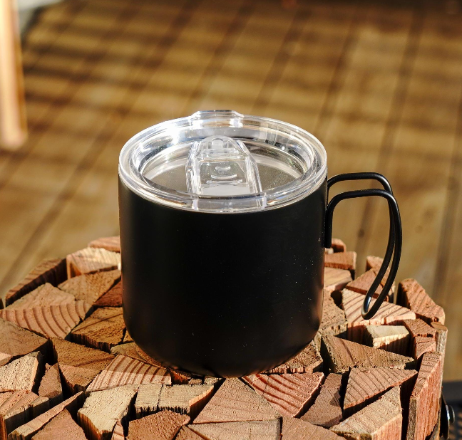 Double Walled Black Stainless Steel Mug
