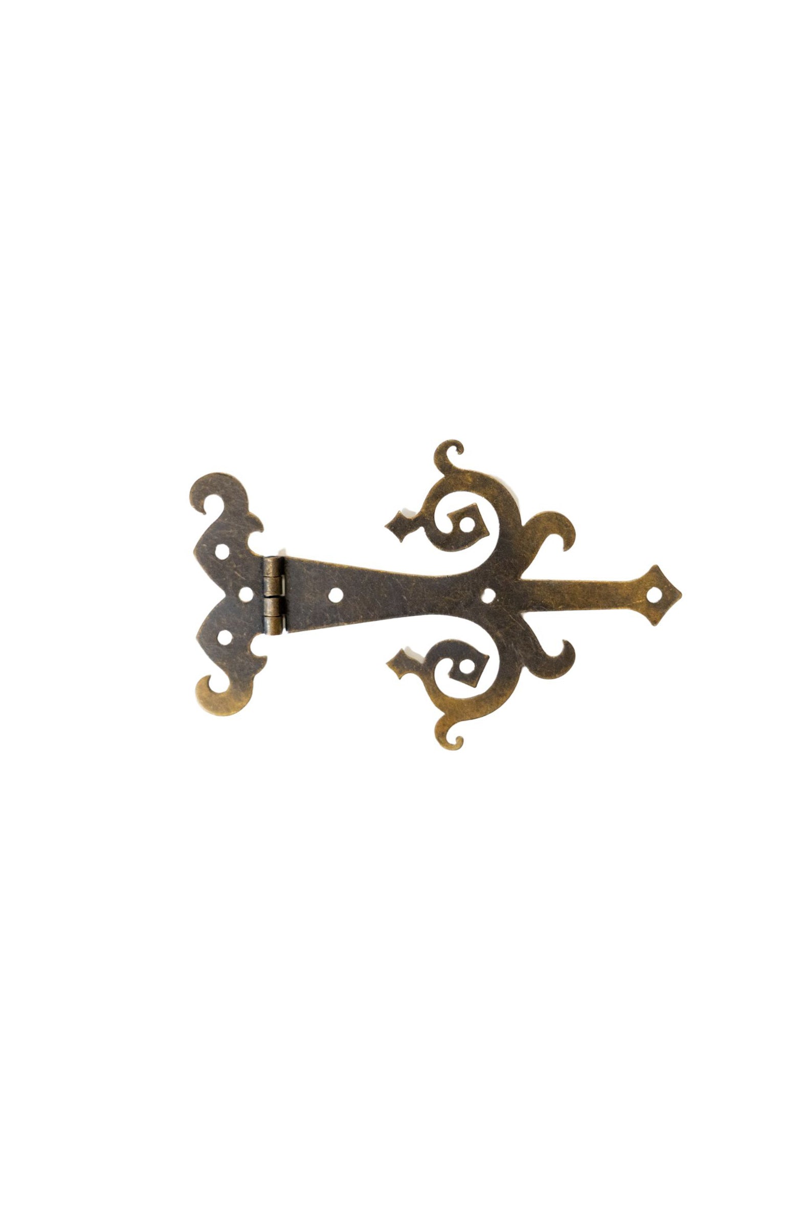 6" Medieval Bronze Finish Strap Hinges - Set of 2