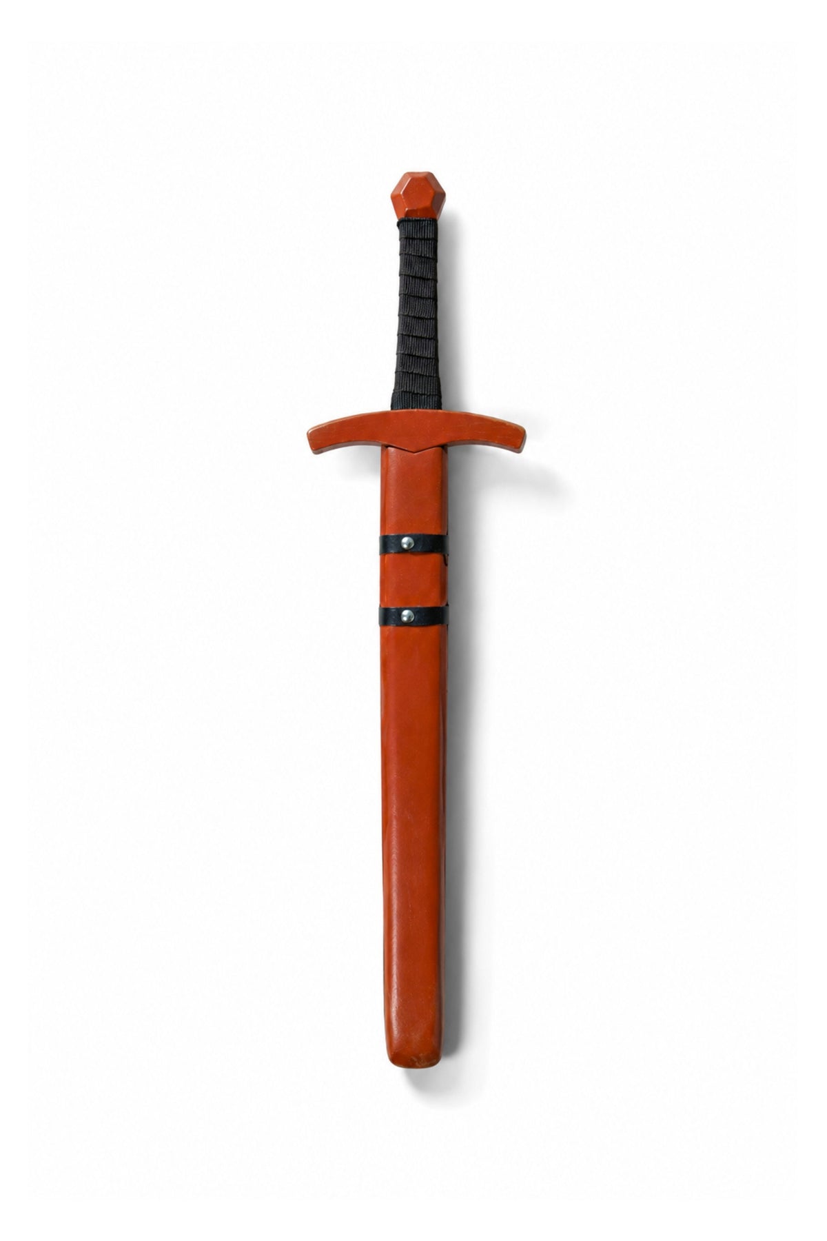 Children's Brown Wooden Toy Medieval Knight Sword With Wooden Sheath