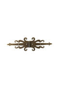 8.5" Fancy Decorative Bronze Finish Double-Sided Strap Hinges - Set of 2