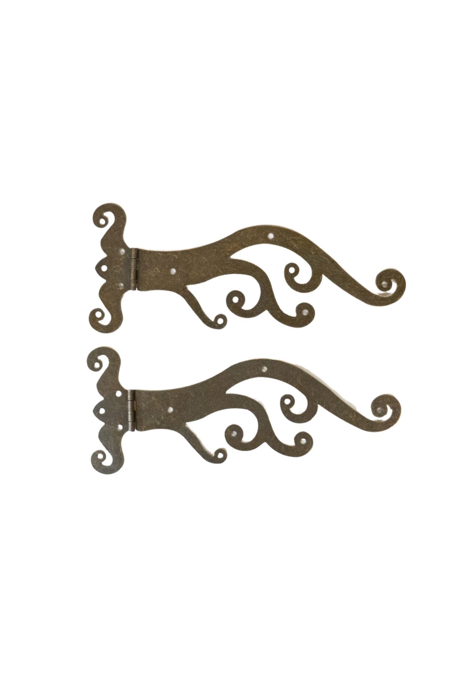 Wave Motif Strap Matching Hinges - Set of 2