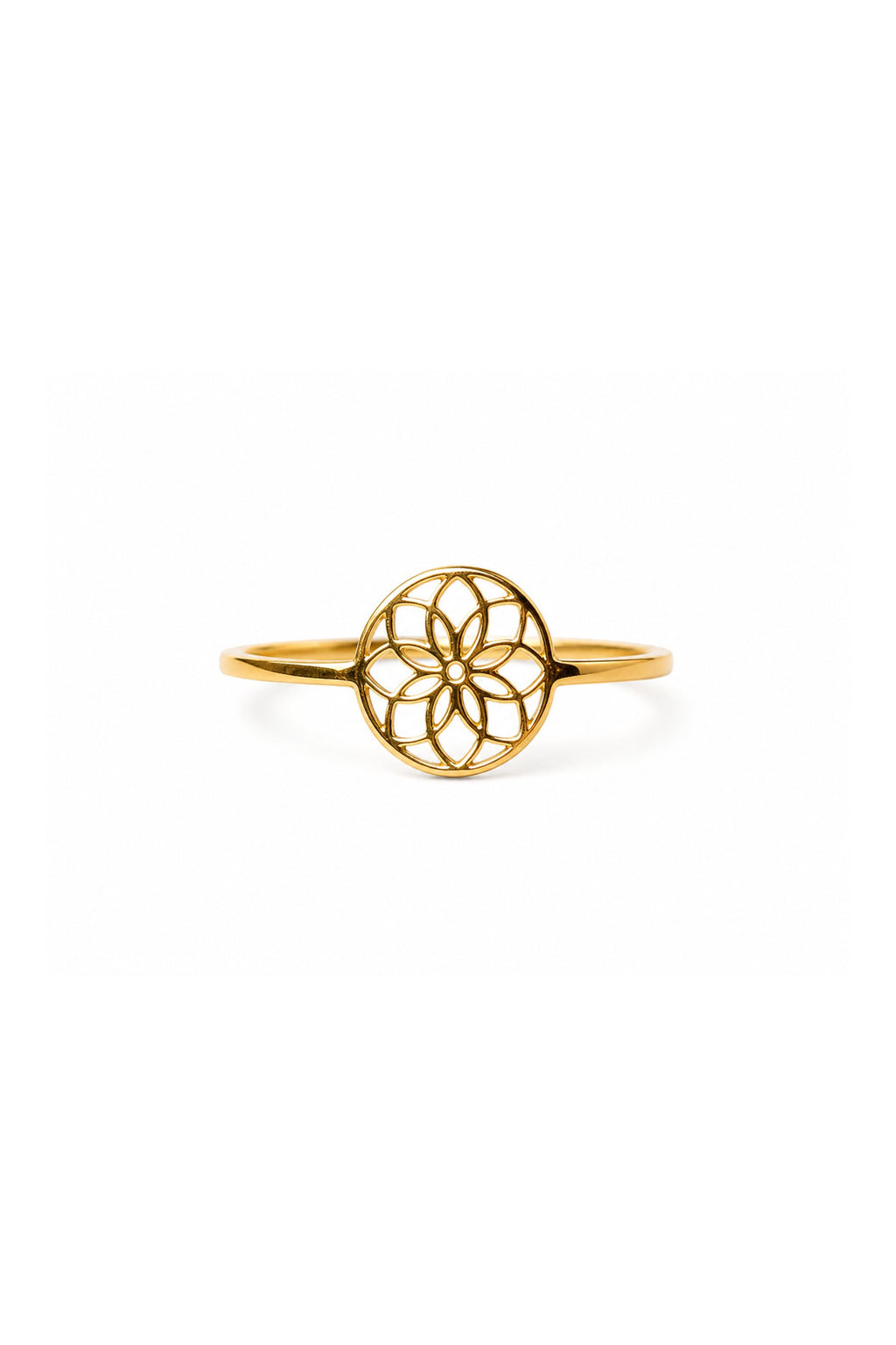 Delicate Flower of Life Ring