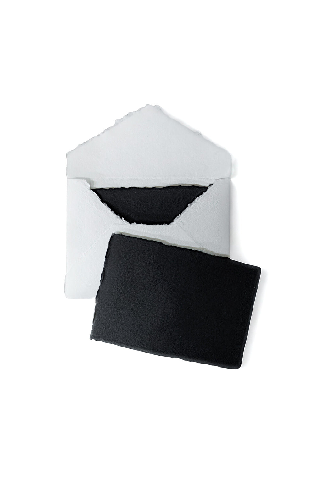 Slate Chalkboard Black Paper Invitation Card Box Set - Envelopes and White Paint Pen Included