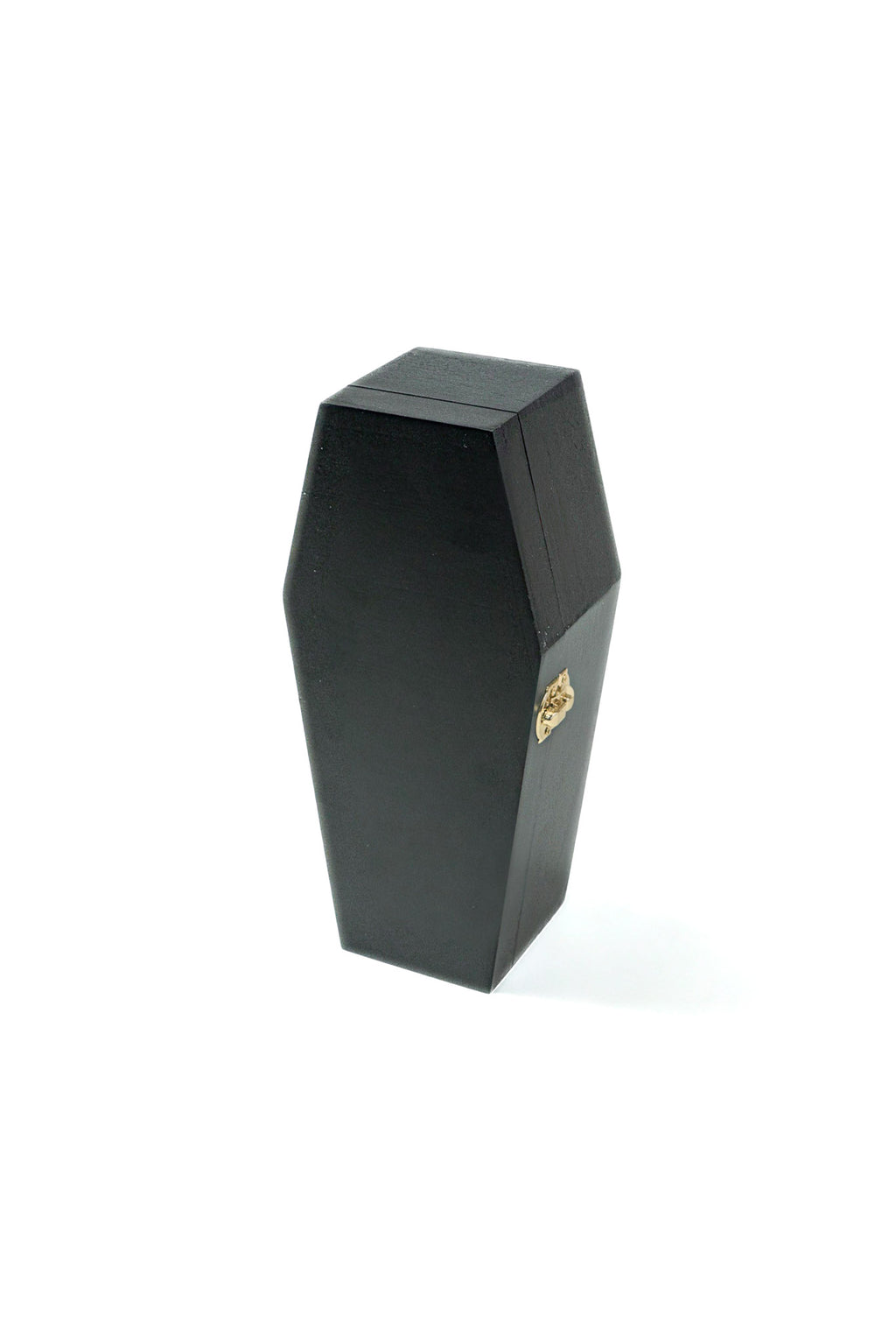 Backwoods Provisions 10" Black Wooden Coffin For Halloween, Crafts, Gift Box, Jewerly Box, and Projects