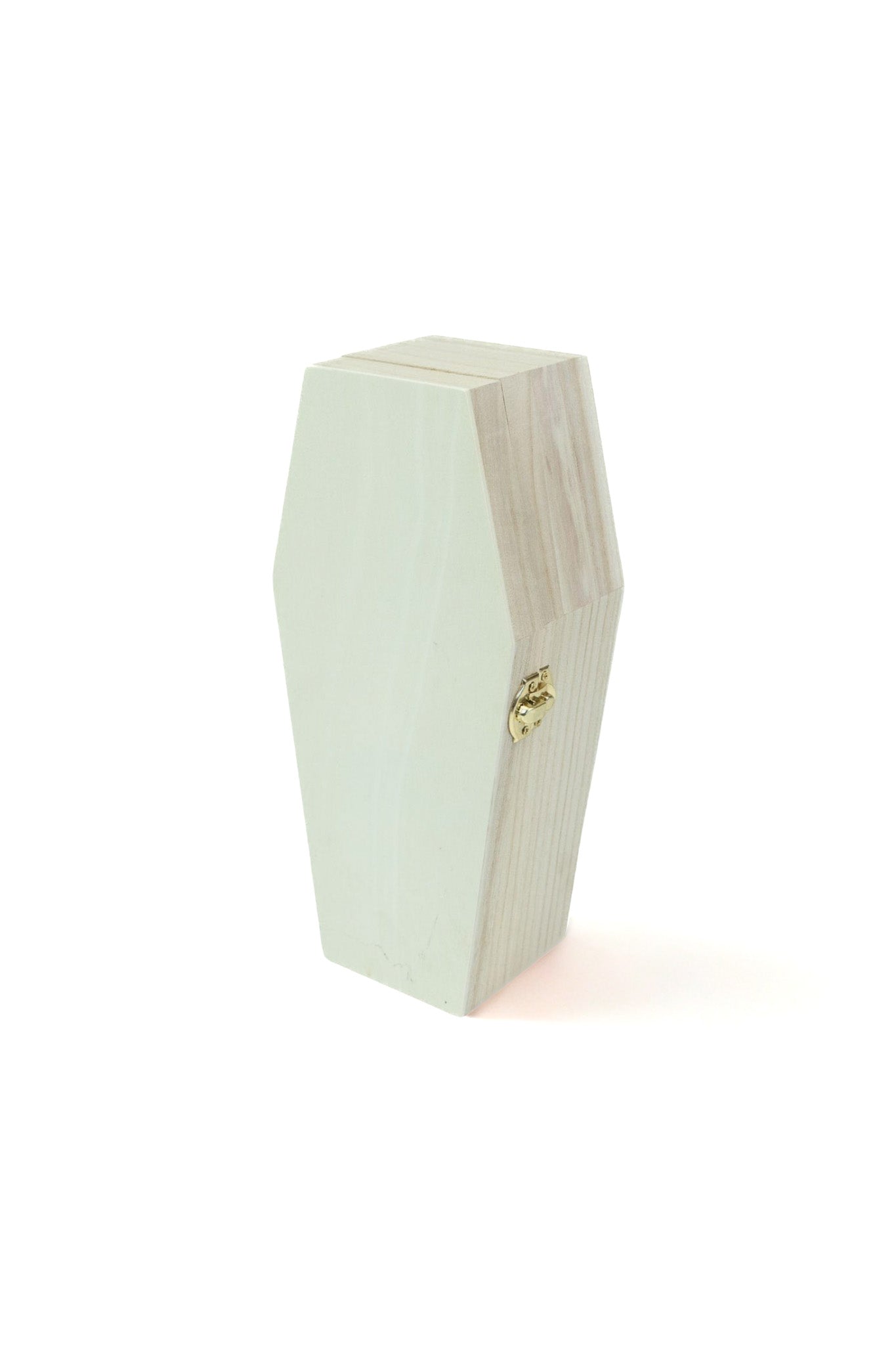 10" Ready To Paint Wooden Coffin For Halloween, Crafts, Gift Box, Jewerly Box, and Projects