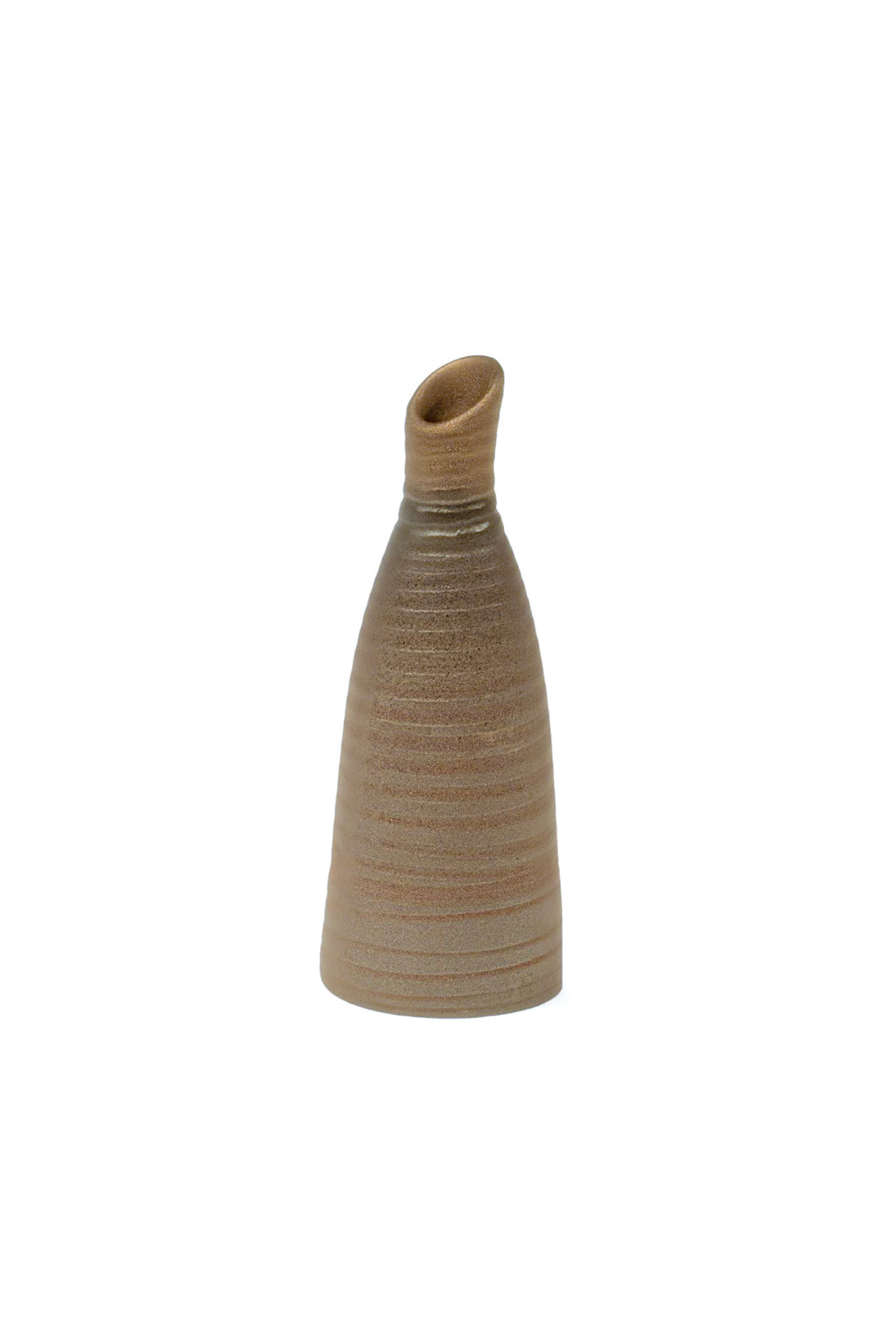 Miniature Thin Abstract Opening Ceramic Vase