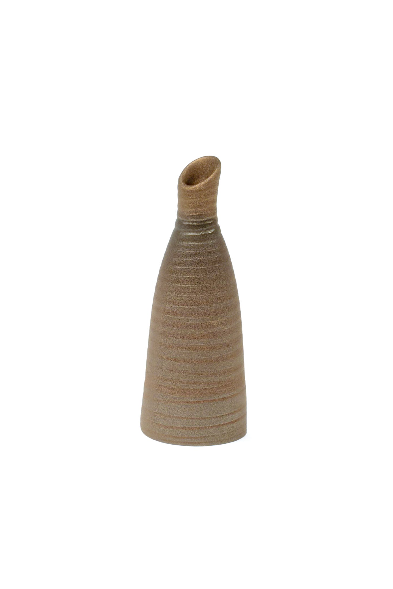 Miniature Thin Abstract Opening Ceramic Vase