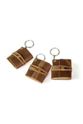 Mini Leather Journal Keychains - Set of 3