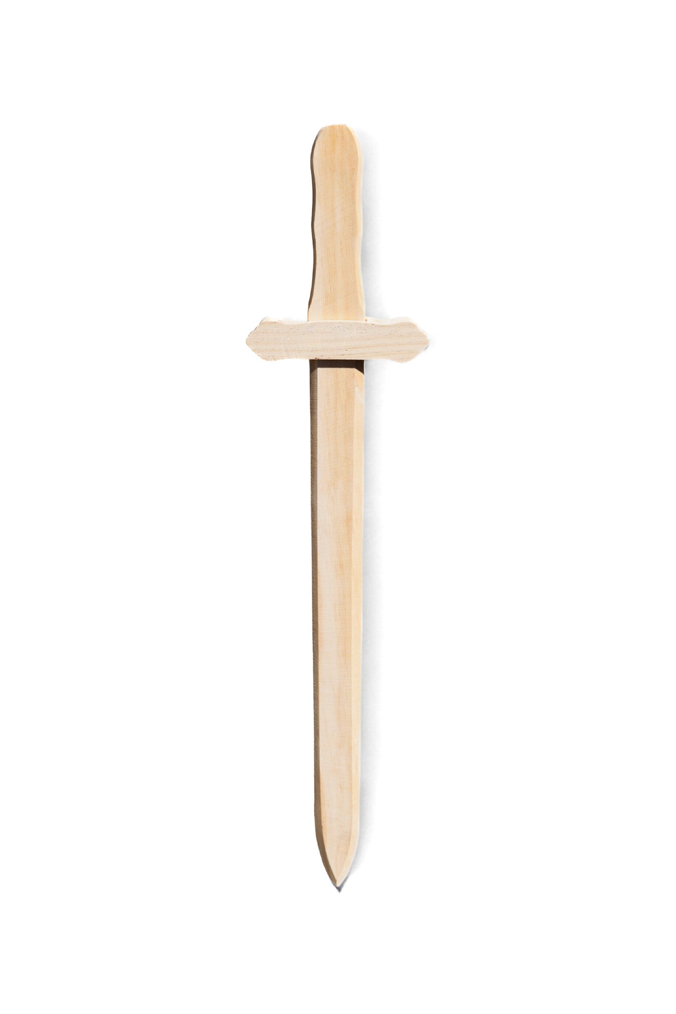 Sturdy Wooden Sword - No Finish - for DIY Paint or Stain