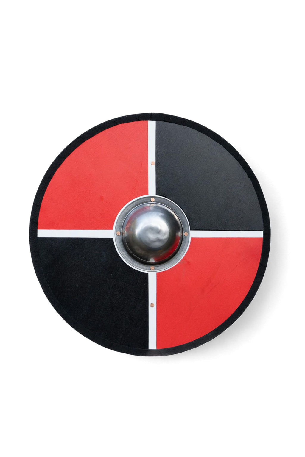 Hand Made Painted Toy Viking Shield with Steel Boss