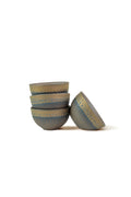 Brown and Bronze Rough Ceramic Sauce Dipping Bowl