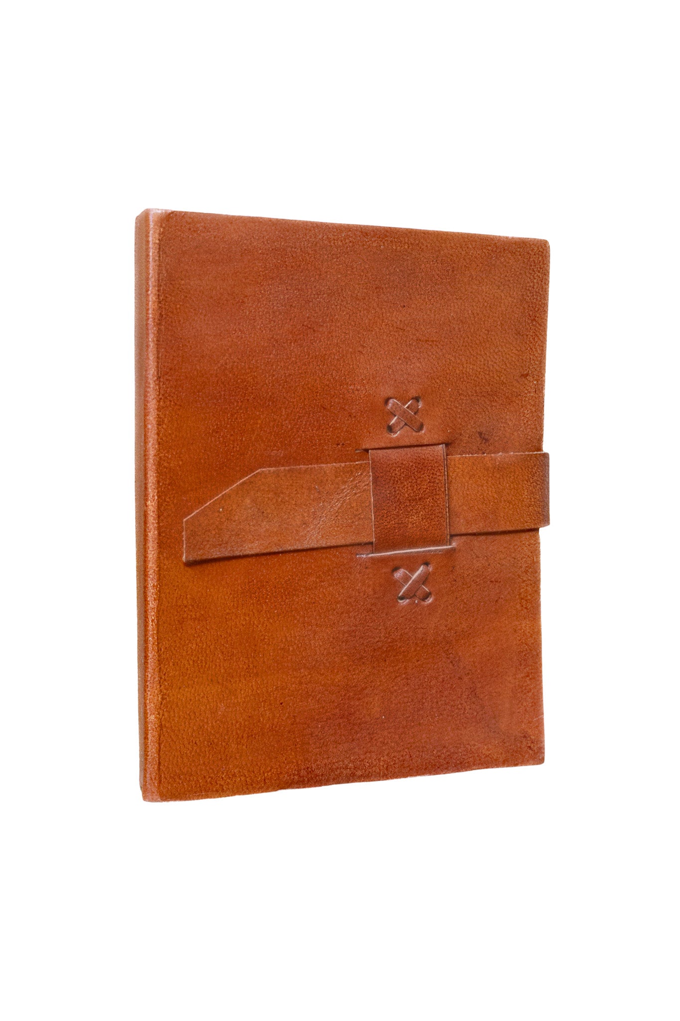 The Artisan's Leather Journal with a Stitch Strap Closure