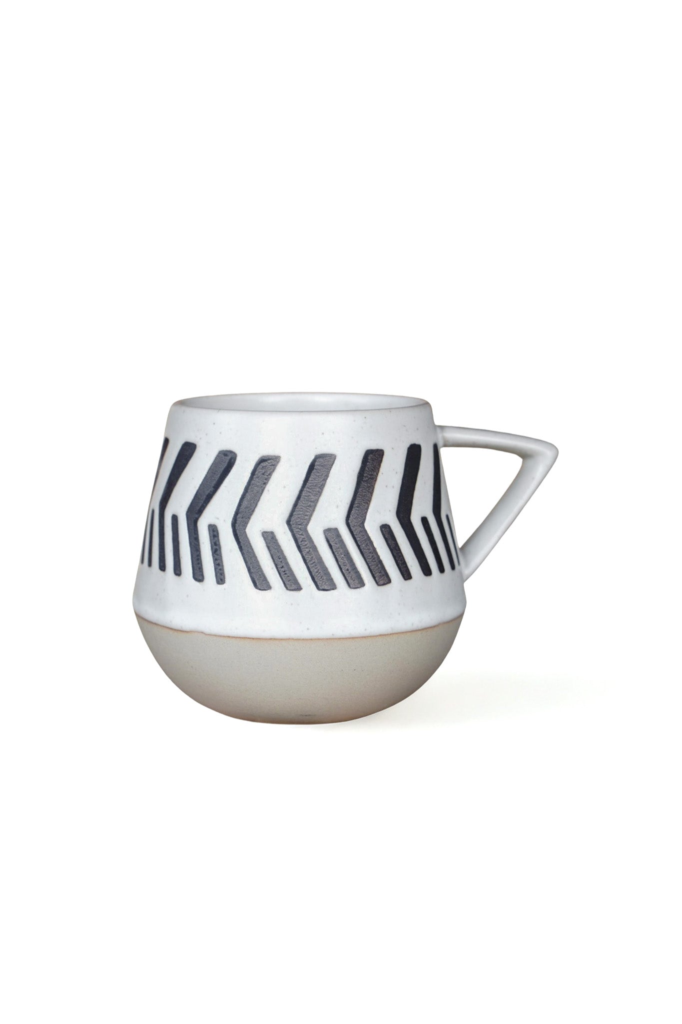 Modern Abstract Geometric Two Toned Mug