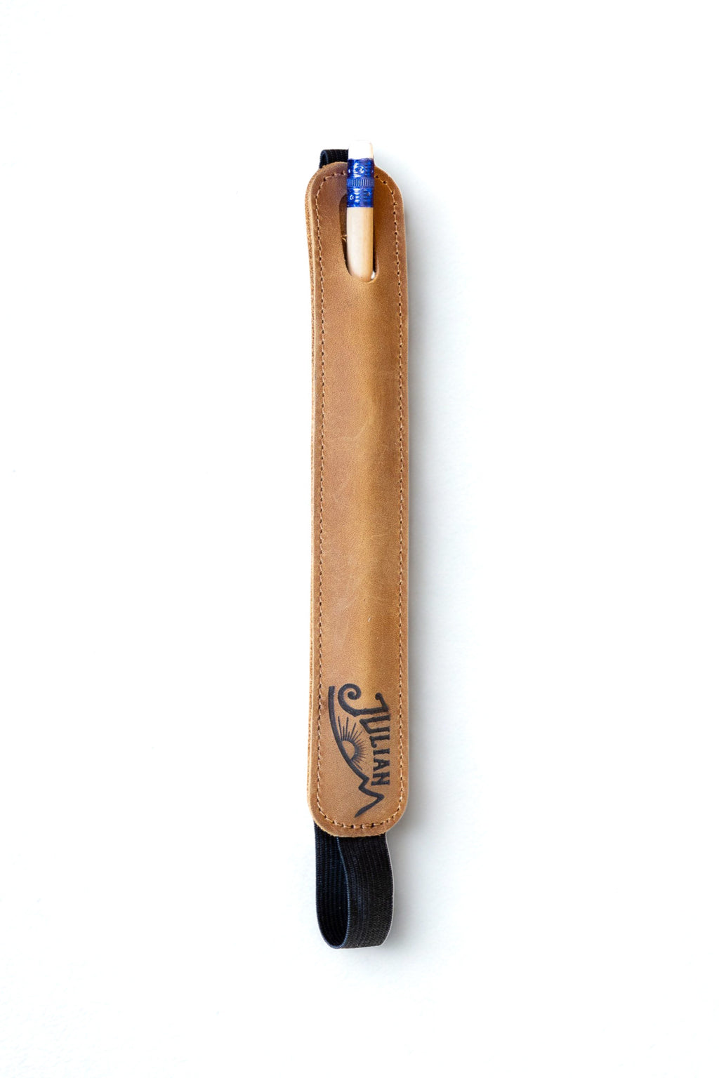 Personalized Leather Bookmark with Pen Holder – Literary Gift for Readers & Writers