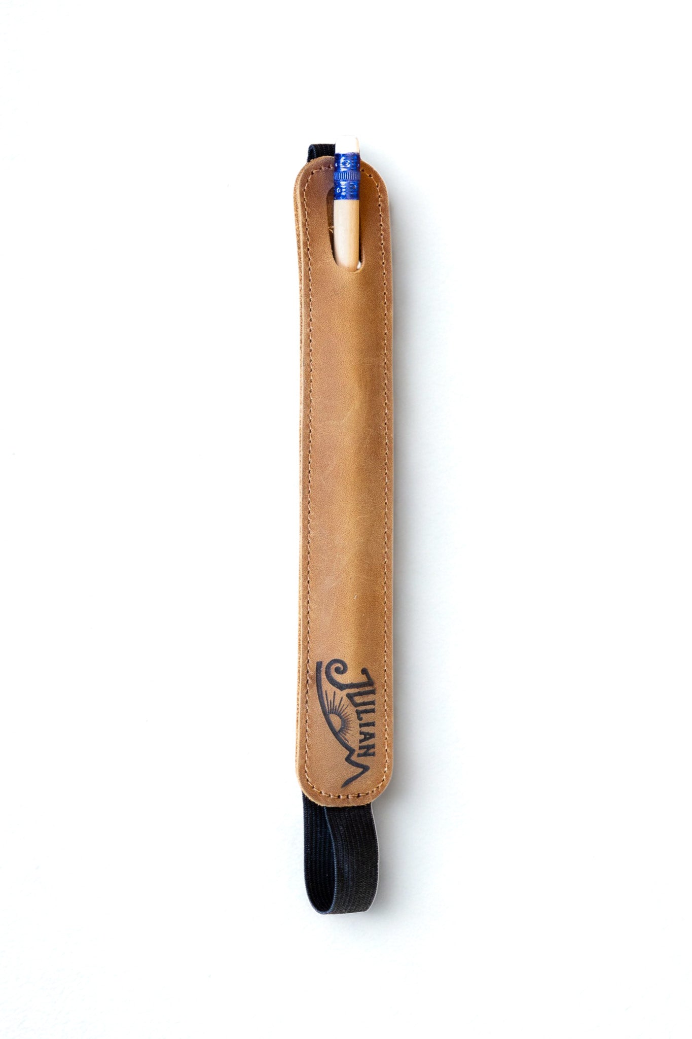 Personalized Leather Bookmark with Pen Holder – Literary Gift for Readers & Writers