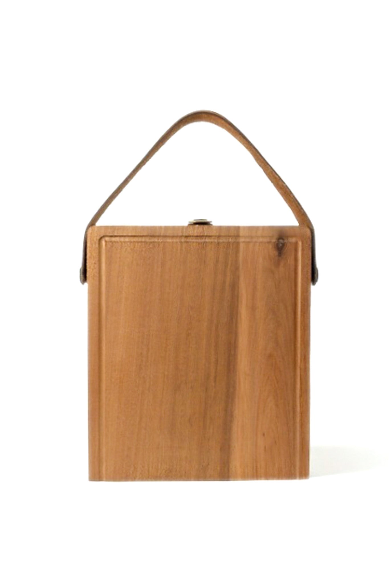 Foldable Cutting / Serving / Picnic Board with Magnetic Internal Utensil Storage and Leather Handles