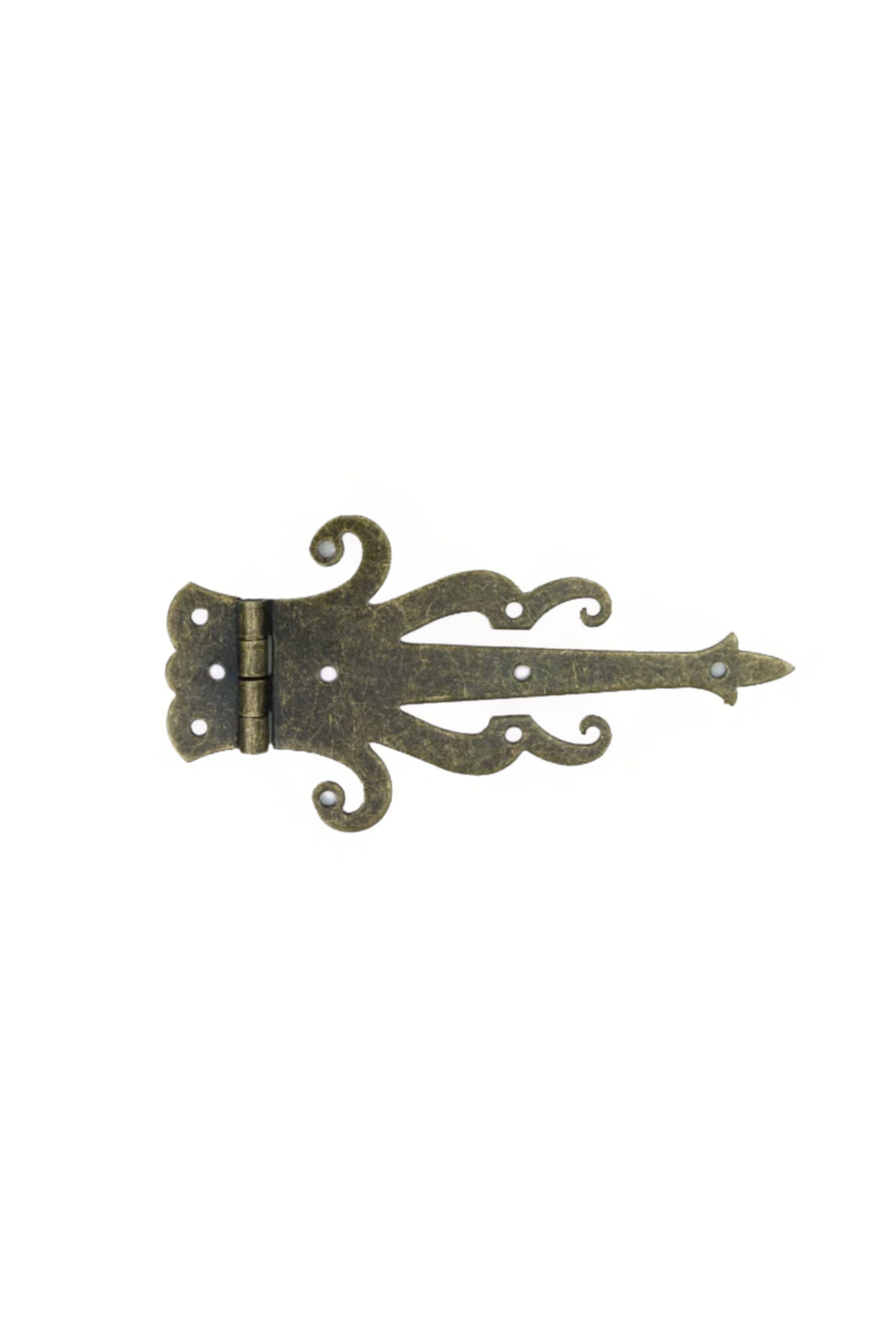 5" Medieval Decorative Bronze Finish Strap Hinges - Set of 2