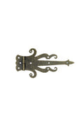 5" Medieval Decorative Bronze Finish Strap Hinges - Set of 2