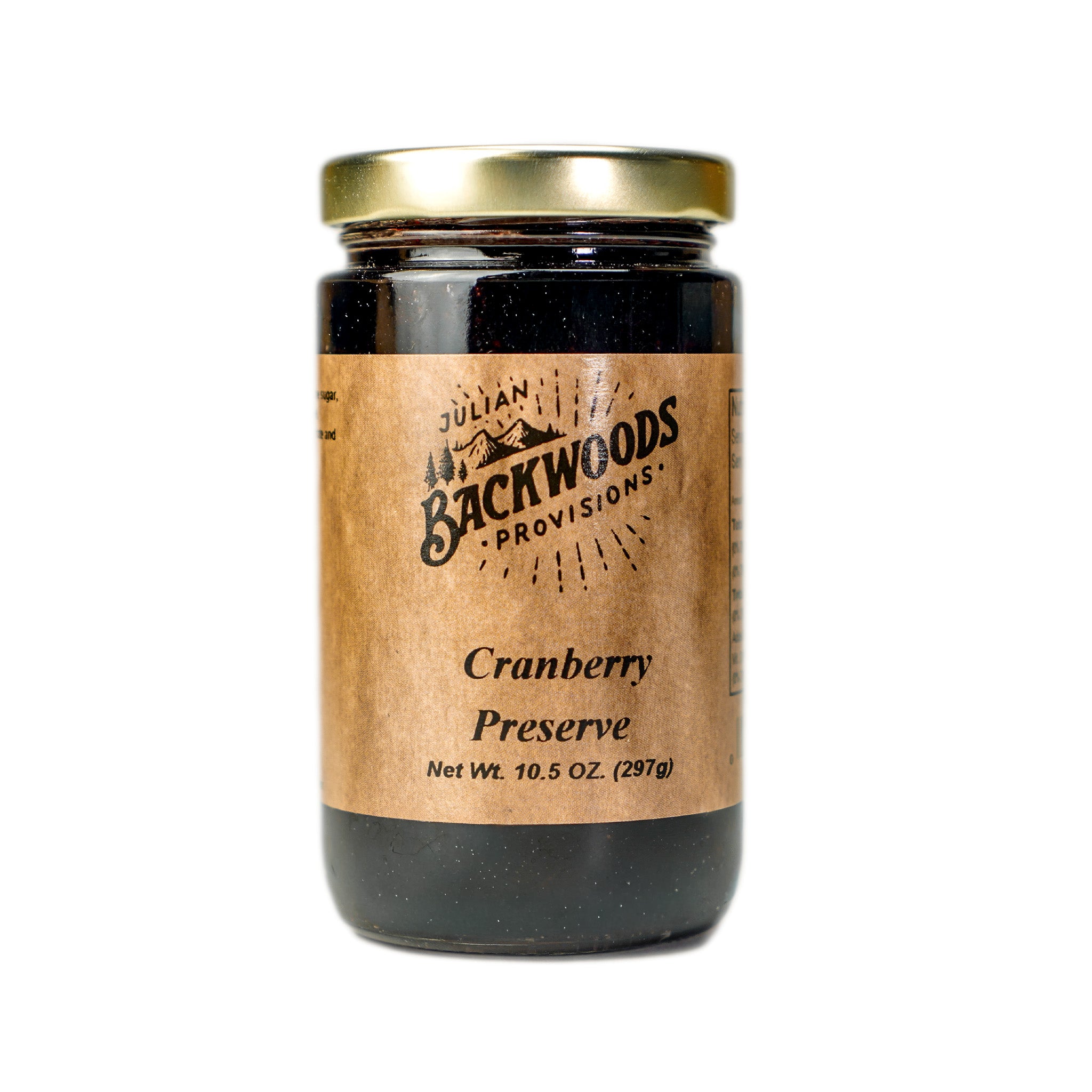 Backwoods Provisions Cranberry Preserve 10.5 oz