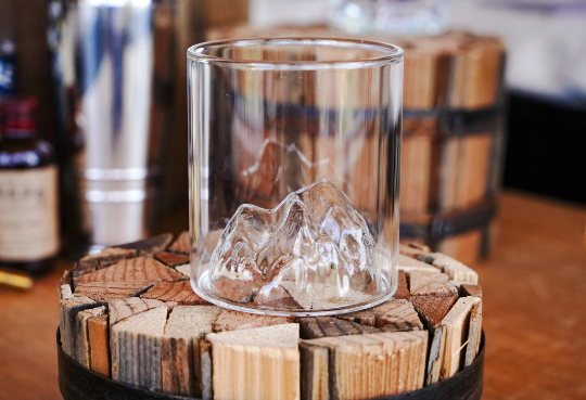 Mountain Range Whiskey Glass