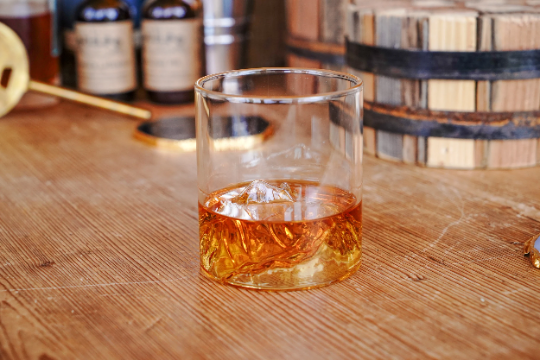 Mountain Range Whiskey Glass