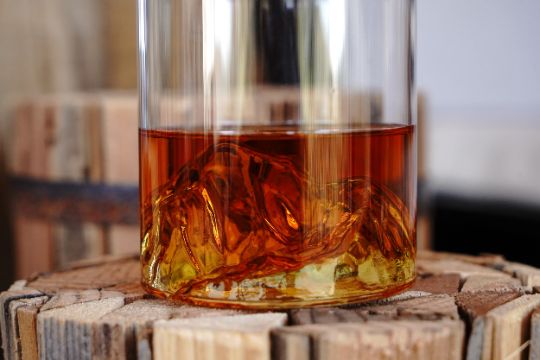 Mountain Range Whiskey Glass