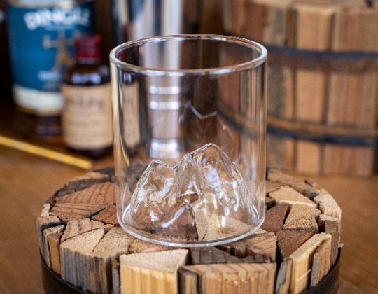 Mountain Range Whiskey Glass