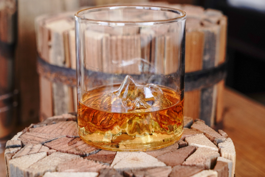 Mountain Range Whiskey Glass