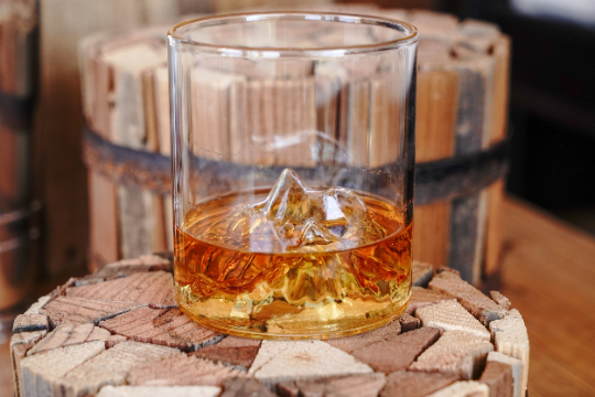 Mountain Range Whiskey Tumbler Low Ball Glass