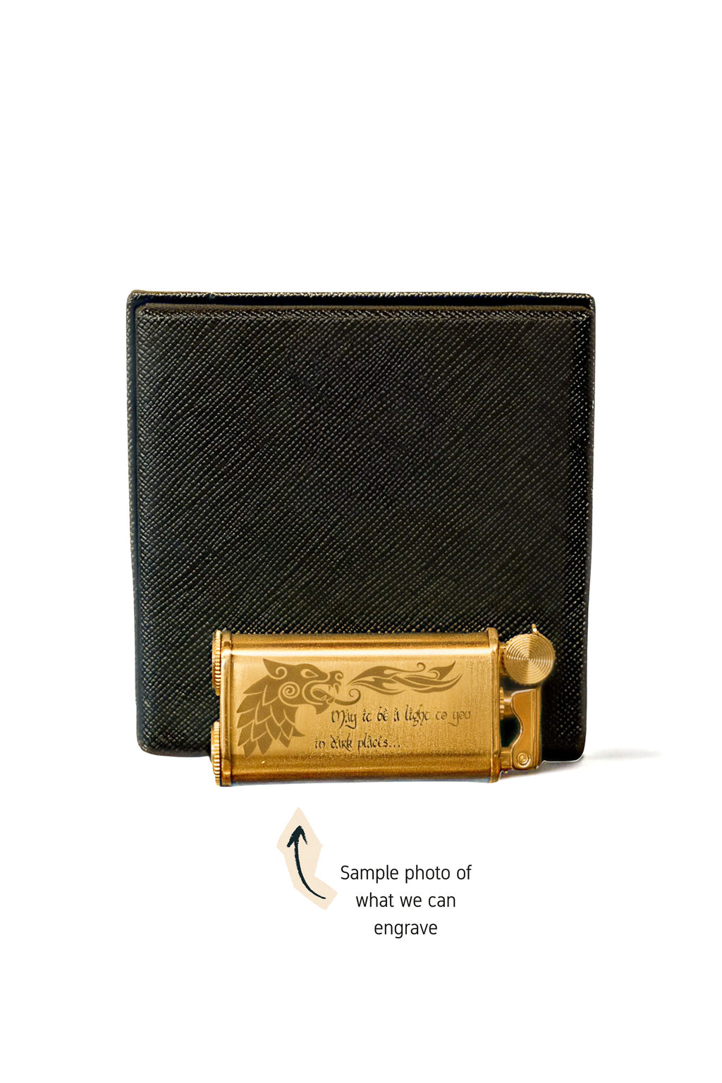 Sleek Gold Petrol Lighter
