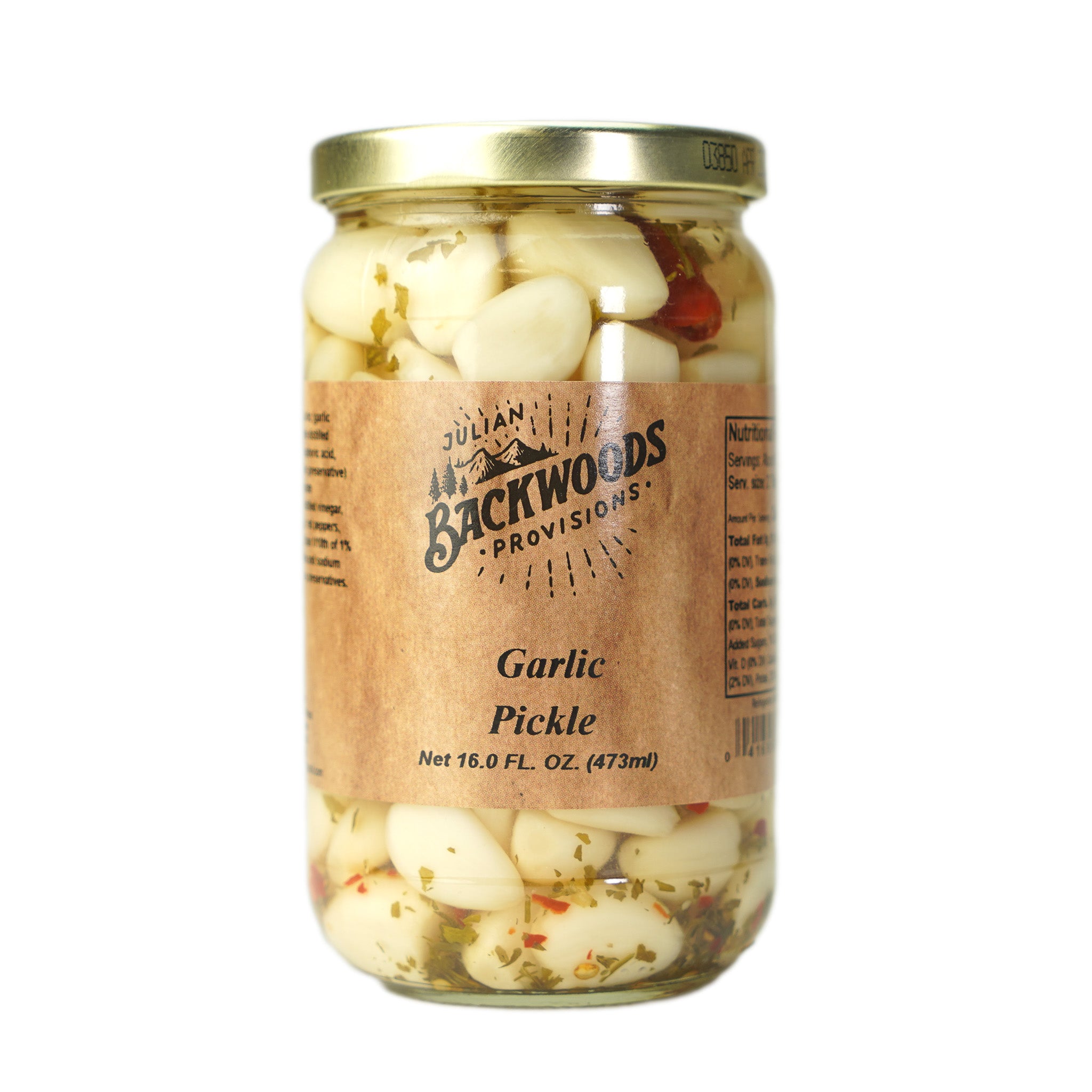 Backwoods Provisions Garlic Pickle 16 oz