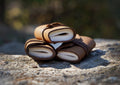 Mini Leather Journal Keychains - Set of 3
