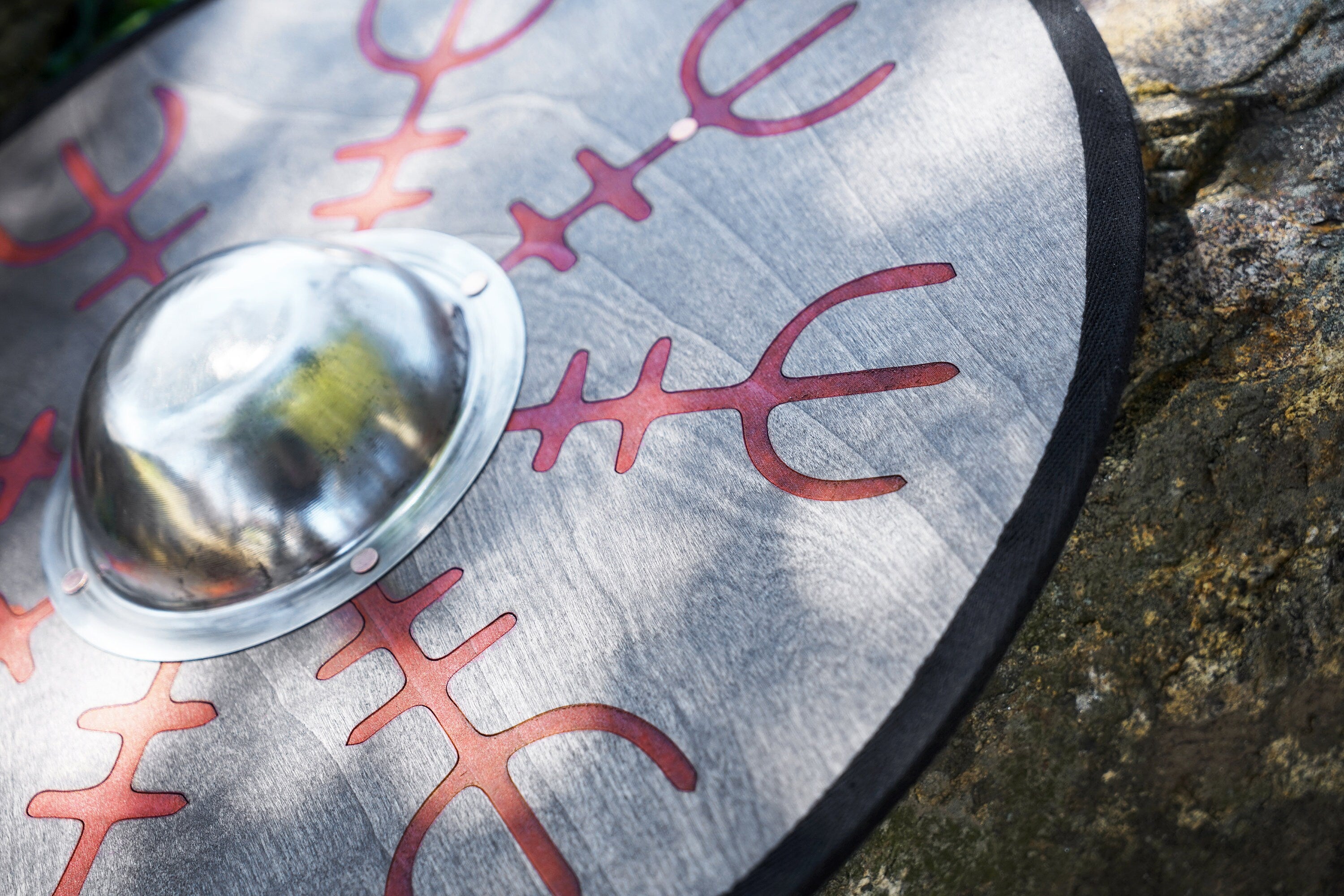 Laser Engraved 19" Toy Shield with Steel Umbo