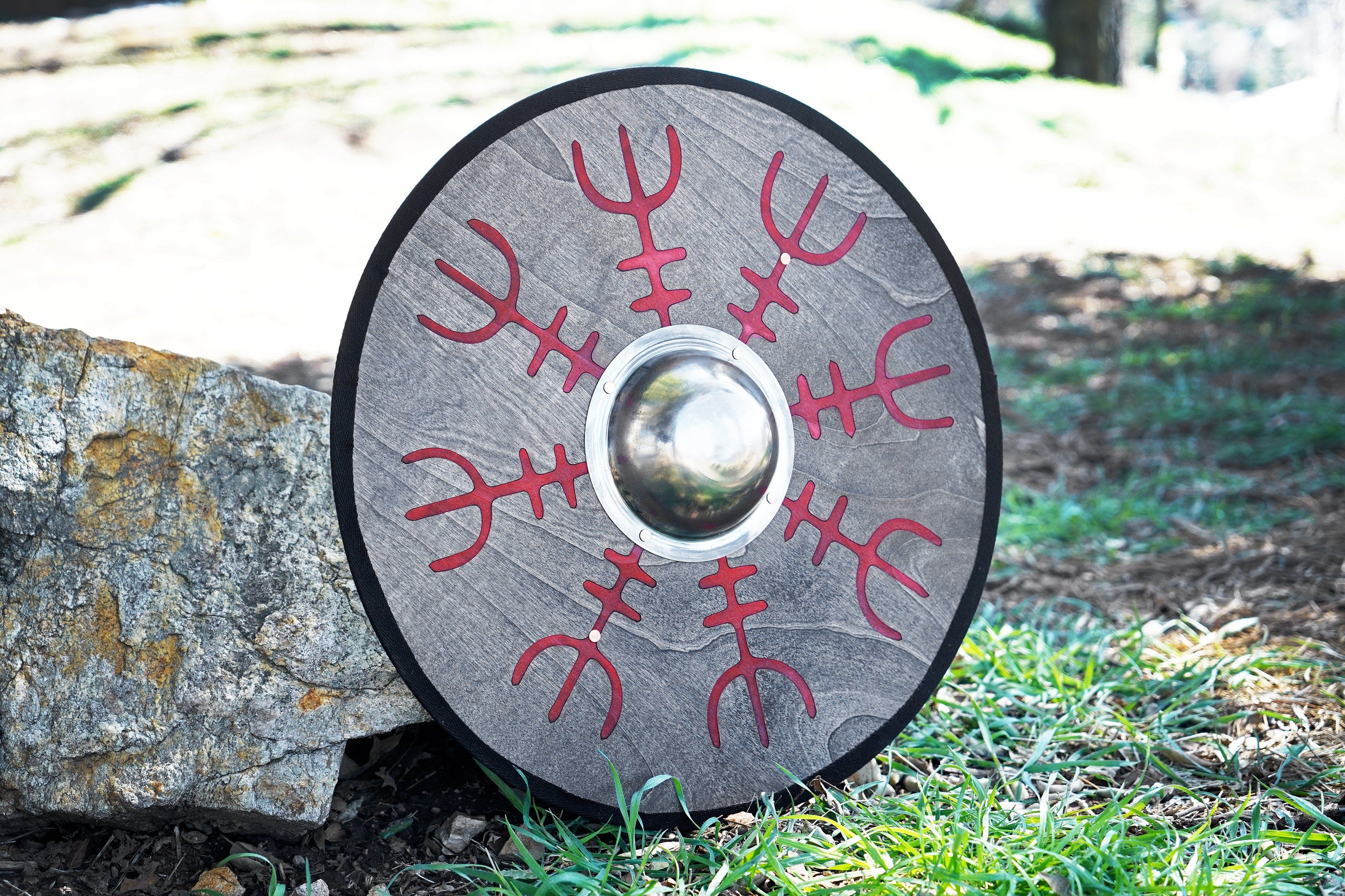 Laser Engraved 19" Toy Shield with Steel Umbo