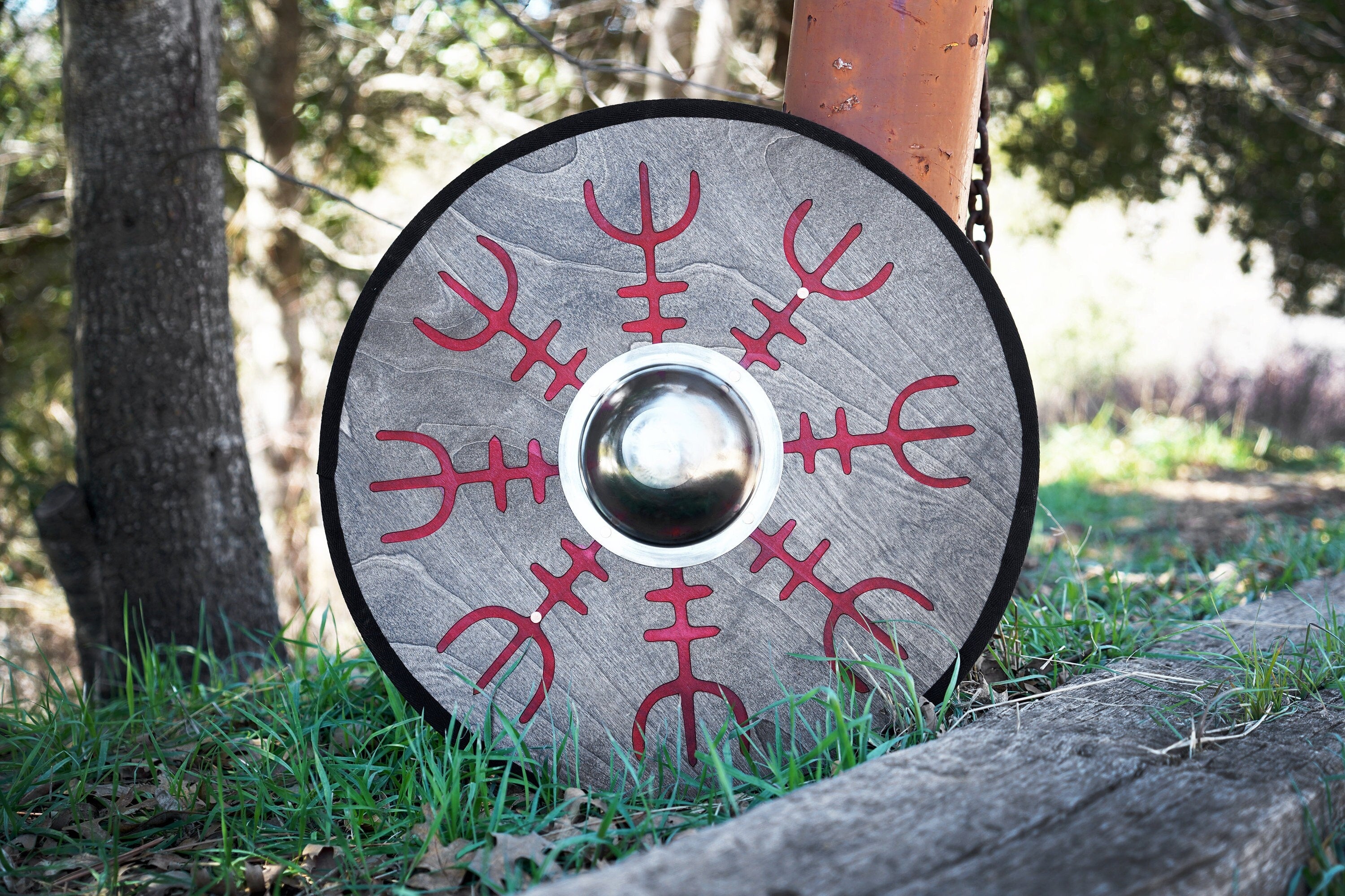 Laser Engraved 19" Toy Shield with Steel Umbo