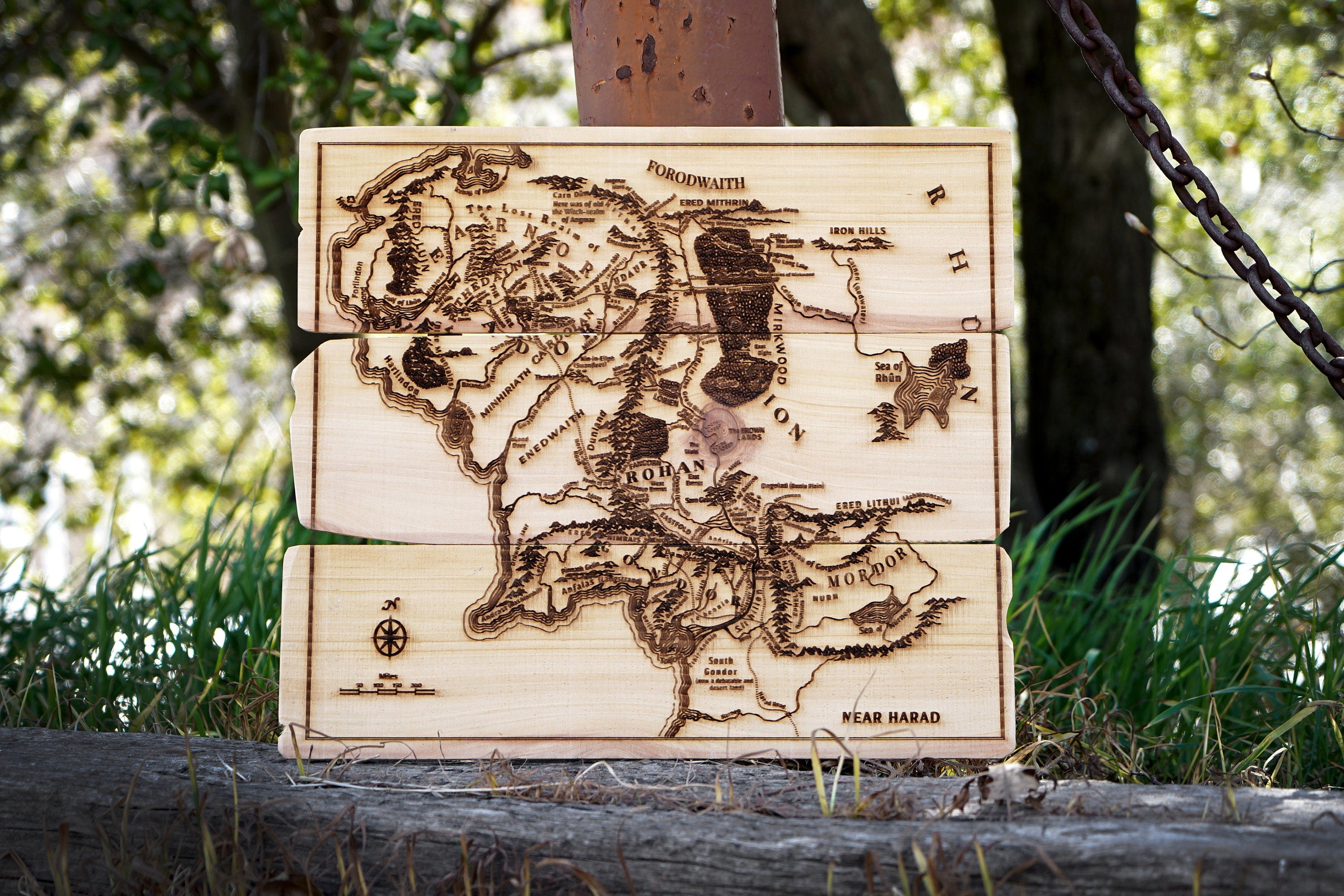 Customizable Wood Sign on Hand Crafted Cedar Board Blank - Provide Your Own Image