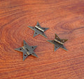 Small Steel Star Hinges with Bronze Finish