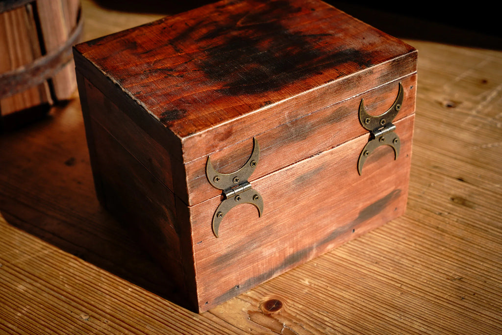 Small Steel Crescent Moon Hinge with Bronze Finish