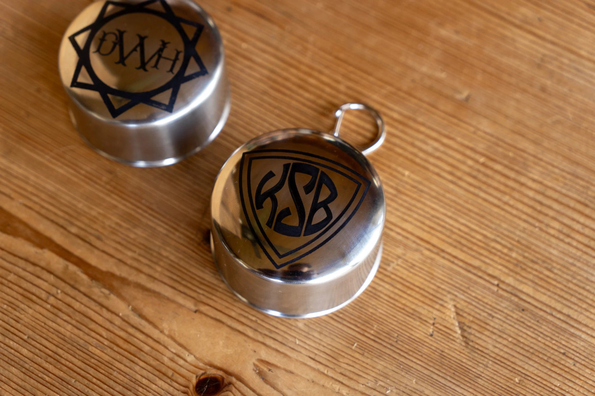 Collapsing Stainless Steel Travel Cup With Keychain