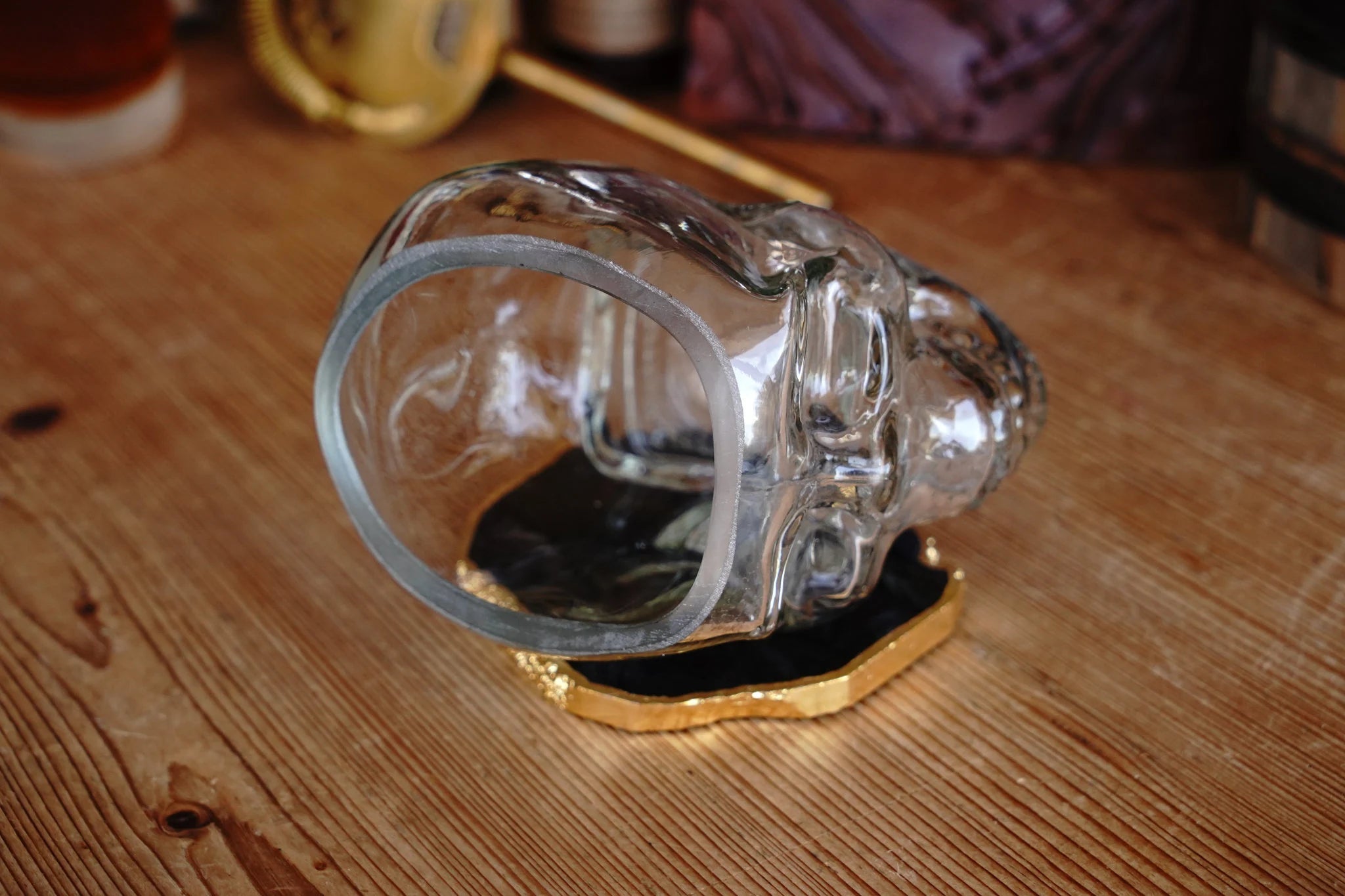 Skull Design Whiskey Glass