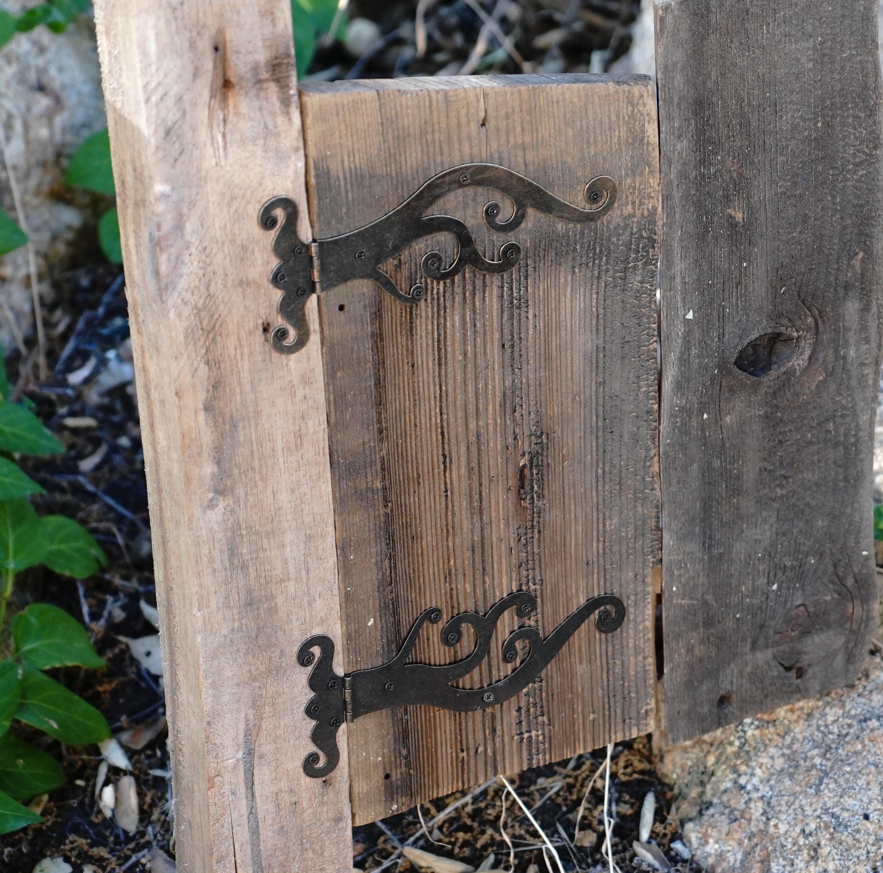 Wave Motif Strap Hinge for Chests, Boxes, Cabinets and More (Updated Version)