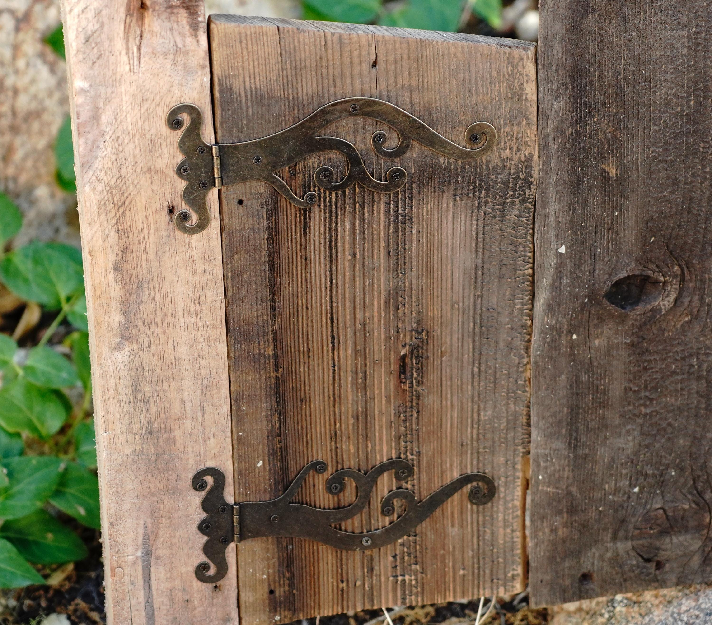 Wave Motif Strap Hinge for Chests, Boxes, Cabinets and More (Updated Version)