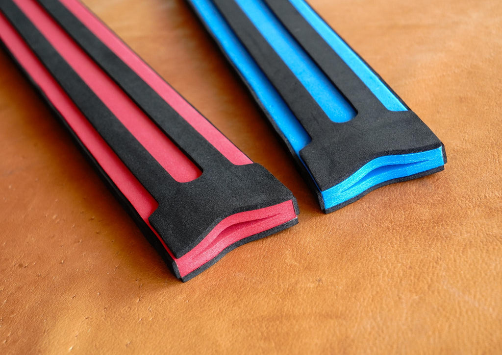 Wood Toy Sword with Sheath: Padded Foam Cover - Red, Blue, or Grey