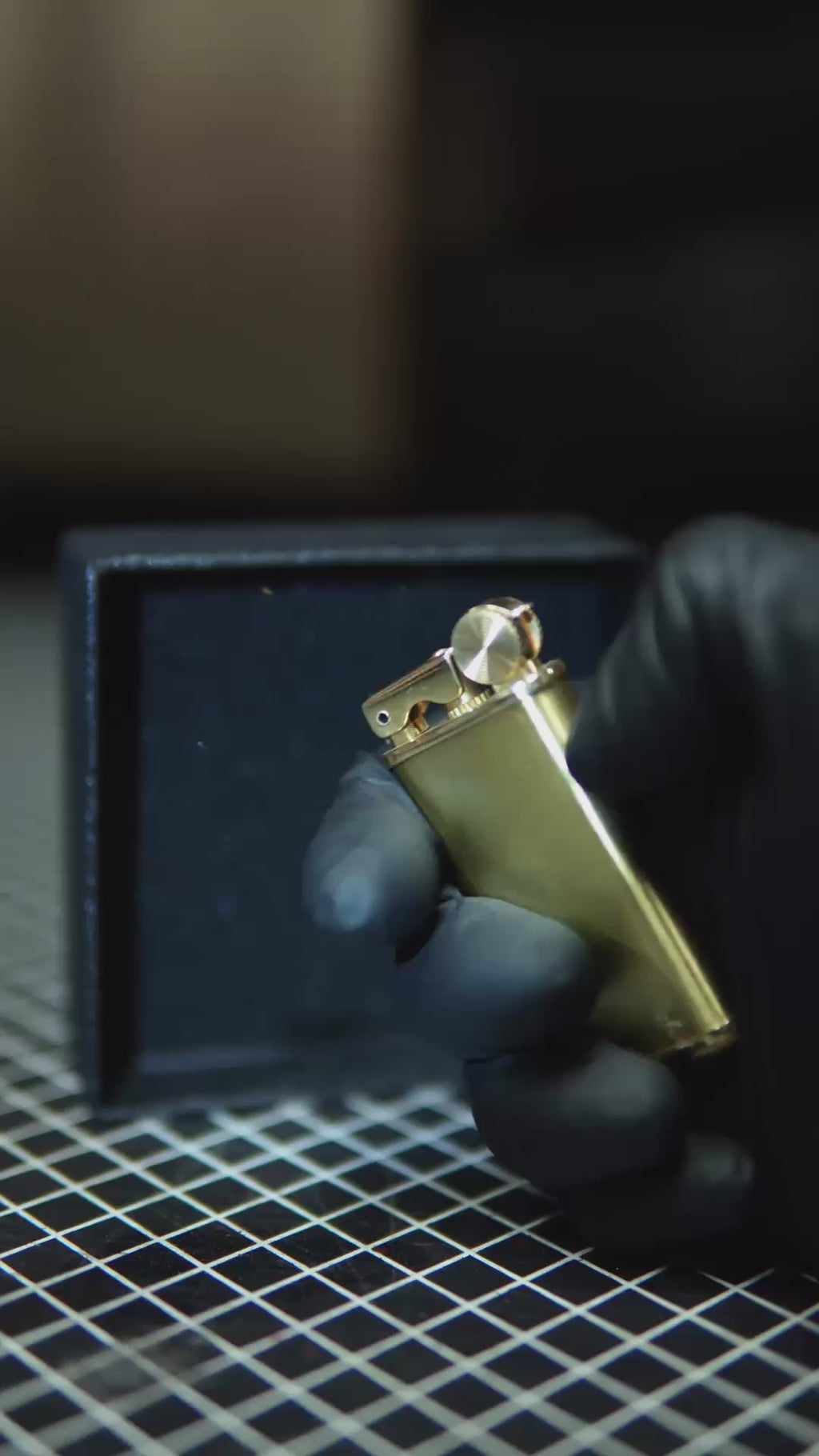 Sleek Gold Petrol Lighter