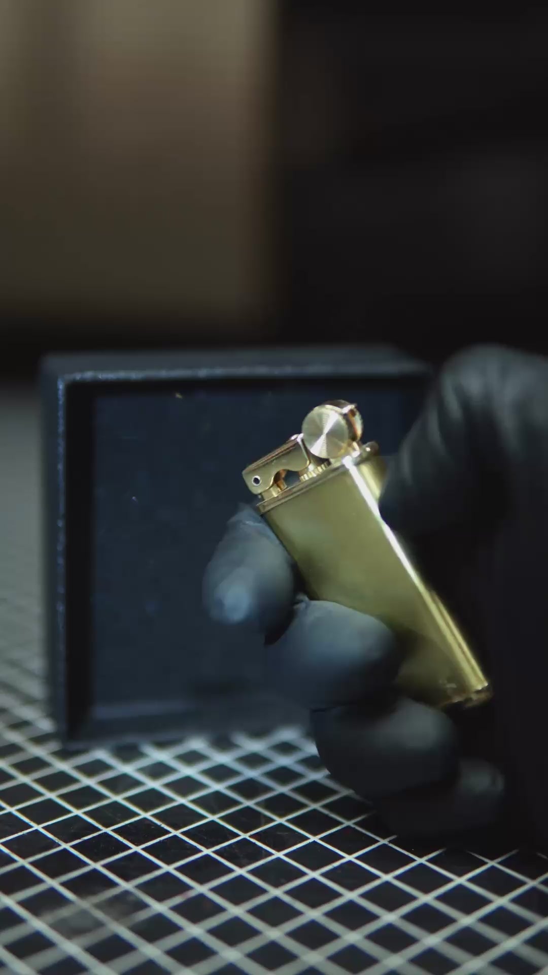 Sleek Gold Petrol Lighter