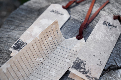 Backwoods Provisions Antique Paper Rateable Bookmarks - Set of 3