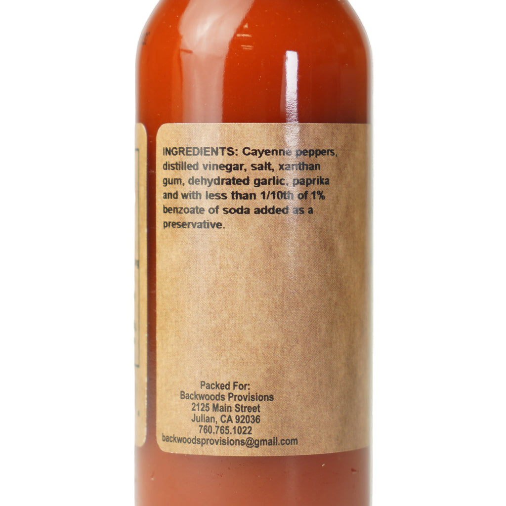 Backwoods Provisions Four Amigas Hot Sauce 5 oz