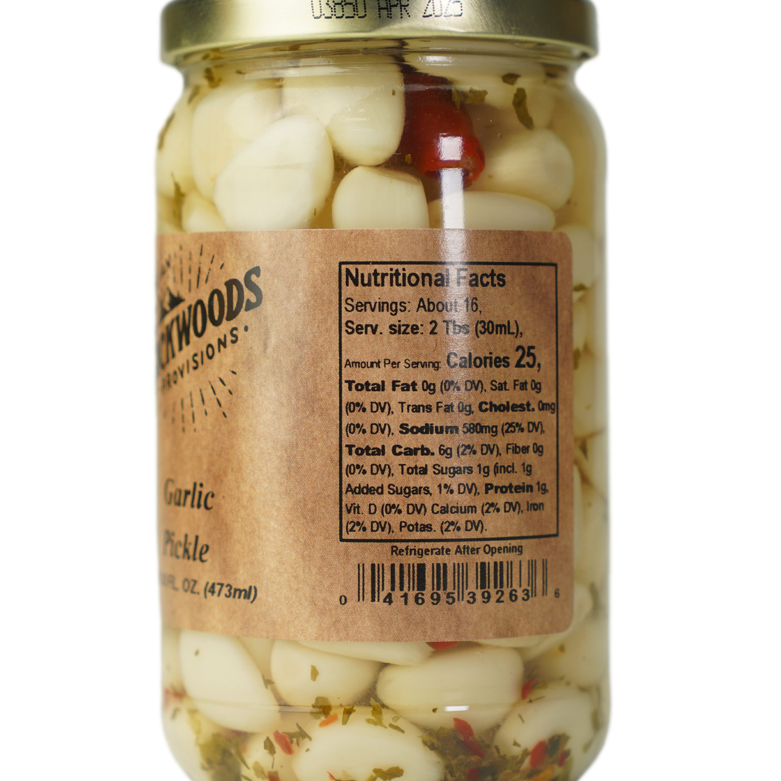 Backwoods Provisions Garlic Pickle 16 oz