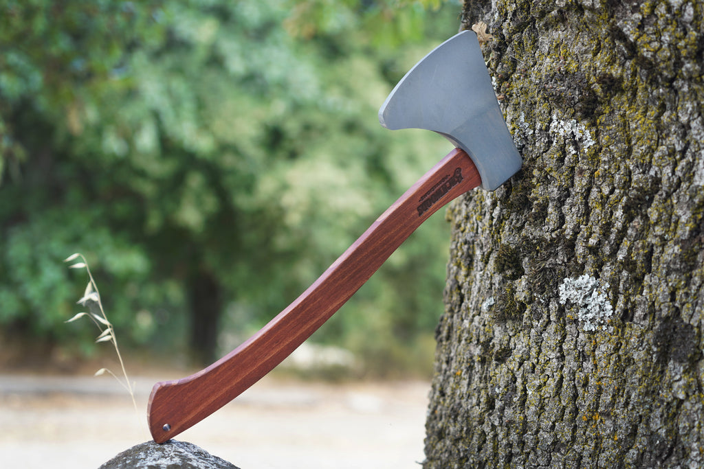 15" Stained and Painted Wooden Hatchet
