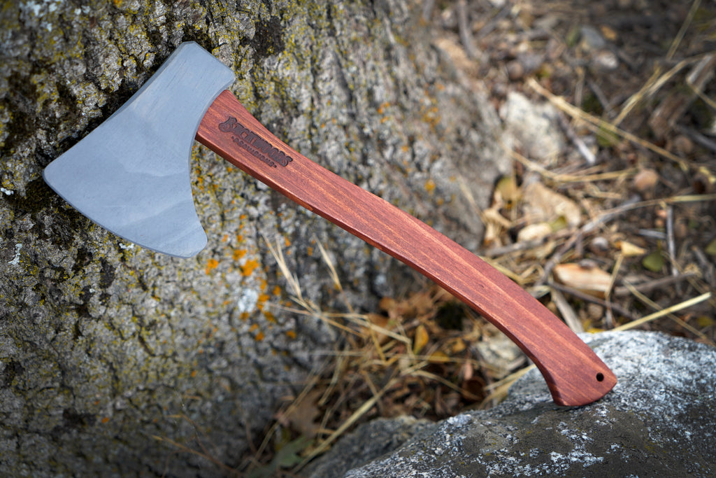15" Stained and Painted Wooden Hatchet